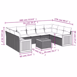 VidaXL 3227963 set mobili da esterno - Vista aggiuntiva 8