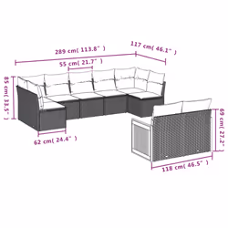 VidaXL 3227977 set mobili da esterno - Vista aggiuntiva 7