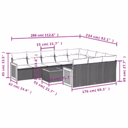 VidaXL 3228018 set mobili da esterno - Vista aggiuntiva 8