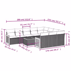 VidaXL 3228020 set mobili da esterno - Vista aggiuntiva 8