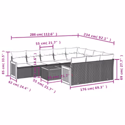VidaXL 3228026 set mobili da esterno - Vista aggiuntiva 8
