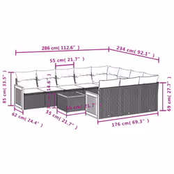 VidaXL 3228027 set mobili da esterno - Vista aggiuntiva 8