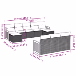 VidaXL 3228092 set mobili da esterno - Vista aggiuntiva 7
