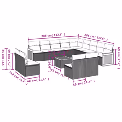 VidaXL 3228172 set mobili da esterno - Vista aggiuntiva 8