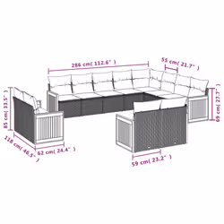 VidaXL 3228191 set mobili da esterno