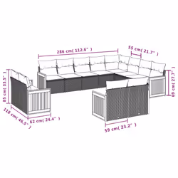 VidaXL 3228197 set mobili da esterno