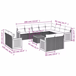 VidaXL 3228202 set mobili da esterno - Vista aggiuntiva 8