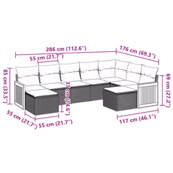 VidaXL 3228225 set mobili da esterno - Vista aggiuntiva 8