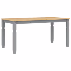 vidaXL Tavolo da Pranzo Corona 160x80x75 cm in Legno Massello di Pino - Vista aggiuntiva 2