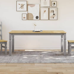 vidaXL Tavolo da Pranzo Corona 180x90x75 cm in Legno Massello di Pino