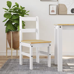 vidaXL Sedie da Pranzo 2 pz Panama 105x30x45 cm Legno Massello Pino
