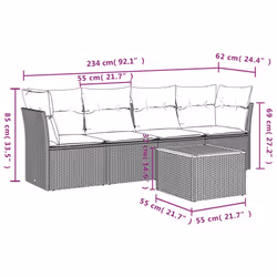 VidaXL 3223477 set mobili da esterno