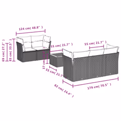 VidaXL 3223479 set mobili da esterno