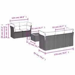 VidaXL 3223480 set mobili da esterno