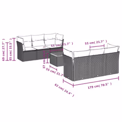 VidaXL 3223486 set mobili da esterno