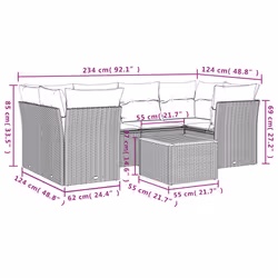 VidaXL 3223493 set mobili da esterno
