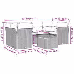 VidaXL 3223494 set mobili da esterno
