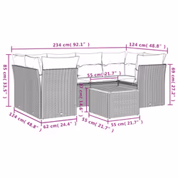 VidaXL 3223496 set mobili da esterno