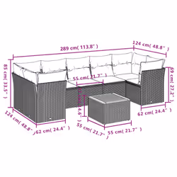 VidaXL 3223507 set mobili da esterno