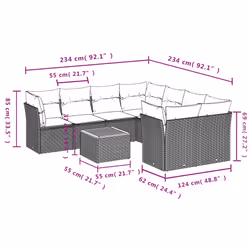 VidaXL 3223528 set mobili da esterno