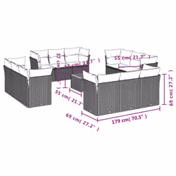 VidaXL 3223535 set mobili da esterno
