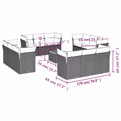VidaXL 3223540 set mobili da esterno
