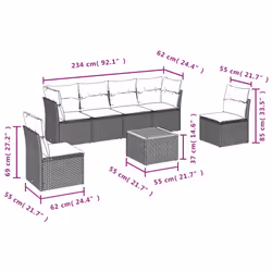 VidaXL 3223549 set mobili da esterno