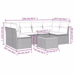 VidaXL 3223550 set mobili da esterno