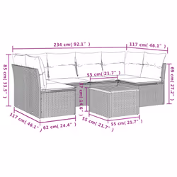 VidaXL 3223557 set mobili da esterno