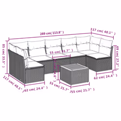 VidaXL 3223567 set mobili da esterno - Vista aggiuntiva 3