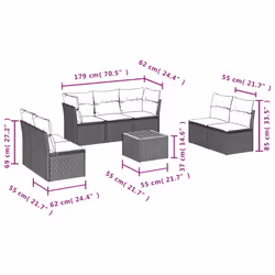 VidaXL 3223570 set mobili da esterno