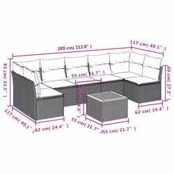 VidaXL 3223573 set mobili da esterno - Vista aggiuntiva 3