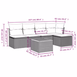 VidaXL 3223598 set mobili da esterno