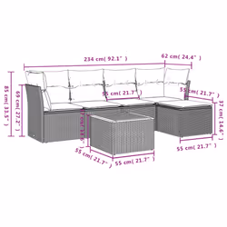 VidaXL 3223612 set mobili da esterno