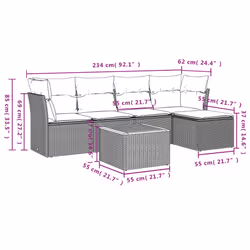 VidaXL 3223616 set mobili da esterno