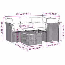 VidaXL 3223622 set mobili da esterno - Vista aggiuntiva 3