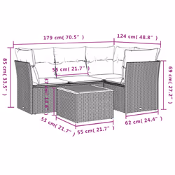 VidaXL 3223623 set mobili da esterno - Vista aggiuntiva 3