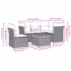 VidaXL 3223626 set mobili da esterno