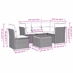 VidaXL 3223630 set mobili da esterno