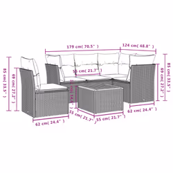 VidaXL 3223641 set mobili da esterno