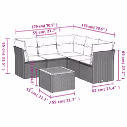 VidaXL 3223643 set mobili da esterno - Vista aggiuntiva 3