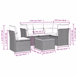VidaXL 3223645 set mobili da esterno