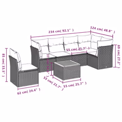 VidaXL 3223650 set mobili da esterno