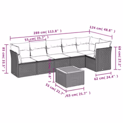 VidaXL 3223651 set mobili da esterno
