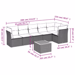 VidaXL 3223652 set mobili da esterno