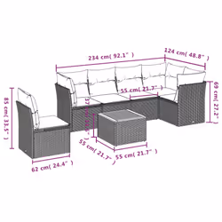 VidaXL 3223664 set mobili da esterno
