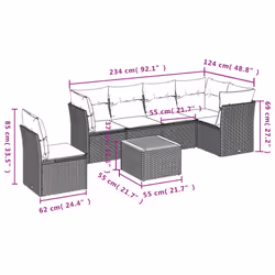 VidaXL 3223665 set mobili da esterno