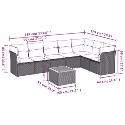 VidaXL 3223675 set mobili da esterno