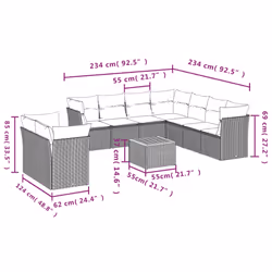 VidaXL 3223710 set mobili da esterno