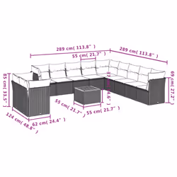 VidaXL 3223728 set mobili da esterno